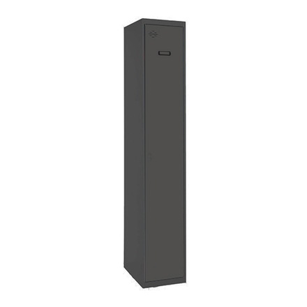 Vestiaire métallique monté 1800x300x500 - 1 niveau Anthracite - SIMON RACK - 8425437104558