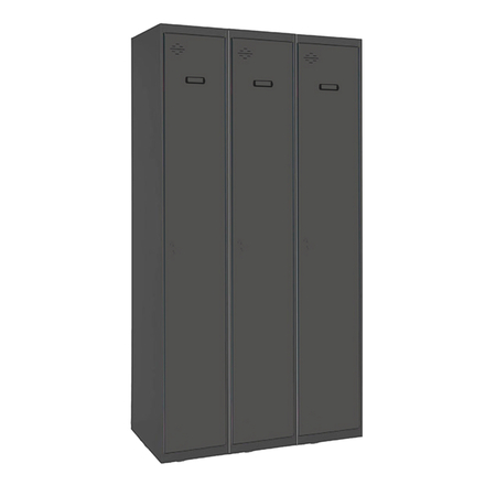 Vestiaire métallique monté 1800x1200x500 - 1 niveau Anthracite - SIMON RACK - 8425437104619