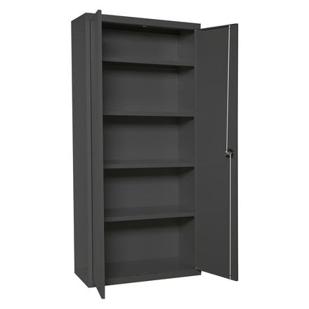 Vestiaire métallique 1800x600x400 - 4 niveaux Anthracite - SIMON RACK - 8425437105272