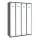 Vestiaire métallique monté 1800x1200x500 - 1 niveau Anthracite/Bleu - SIMON RACK - 8425437105357