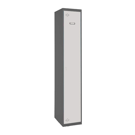 Vestiaire métallique monté 1800x400x500 - 1 niveau Anthracite/Bleu - SIMON RACK - 8425437105364