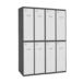 Vestiaire métallique monté 1800x1200x500 - Anthracite/Bleu - SIMON RACK - 8425437105425