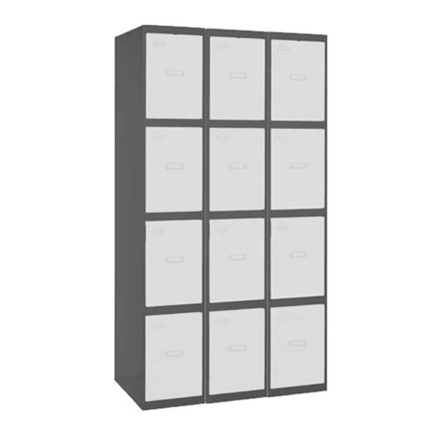 Vestiaire métallique monté 1800x1200x500 - Bleu - SIMON RACK - 8425437105593