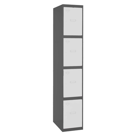 Vestiaire métallique 1800x300x500 - Anthracite/Bleu - SIMON RACK - 8425437105920