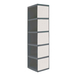 Vestiaire métallique 1800x300x500 - Anthracite/Bleu - SIMON RACK - 8425437105975