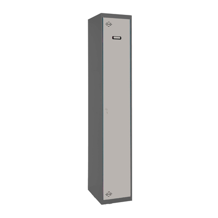 Vestiaire métallique monté 1800x300x500 - 1 niveau Anthracite/Gris - SIMON RACK - 8425437106095