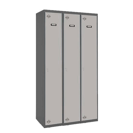 Vestiaire métallique monté 1800x900x500 - 1 niveau Anthracite/Gris - SIMON RACK - 8425437106118