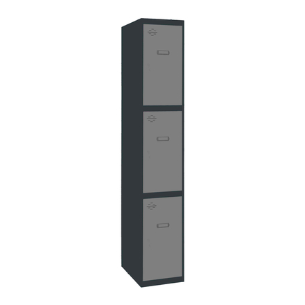 Vestiaire métallique 1800x400x500 - Anthracite/Gris - SIMON RACK - 8425437106675