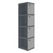 Vestiaire métallique 1800x400x500 - Anthracite/Gris - SIMON RACK - 8425437106729