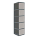 Vestiaire métallique 1800x300x500 - Anthracite/Gris - SIMON RACK - 8425437106743