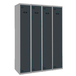 Vestiaire métallique monté 1800x1200x500 - 1 niveau Gris/Anthracite - SIMON RACK - 8425437106897