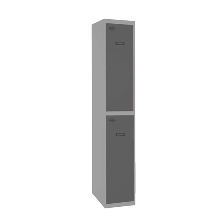 Vestiaire métallique monté 1800x400x500 - Gris/Anthracite - SIMON RACK - 8425437106972