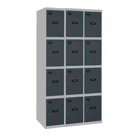 Vestiaire métallique monté 1800x900x500 - Anthracite - SIMON RACK - 8425437107092