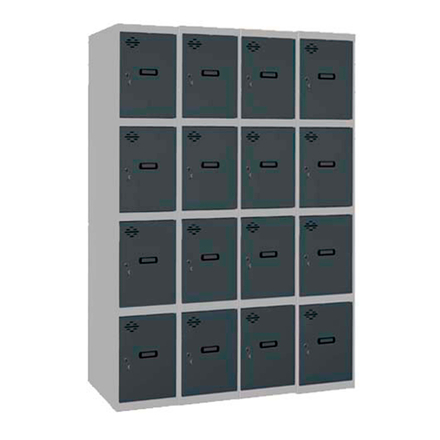 Vestiaire métallique monté 1800x1200x500 - Anthracite - SIMON RACK - 8425437107108