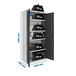 Vestiaire métallique monté 1800x1000x400 - 4 niveaux Gris/Anthracite - SIMON RACK - 8425437107290