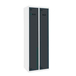Vestiaire métallique monté 1800x600x500 - 1 niveau Bleu/Anthracite - SIMON RACK - 8425437107641