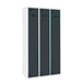 Vestiaire métallique monté 1800x1200x500 - 1 niveau Bleu/Anthracite - SIMON RACK - 8425437107696
