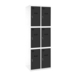 Vestiaire métallique monté 1800x600x500 - Bleu/Anthracite - SIMON RACK - 8425437107788