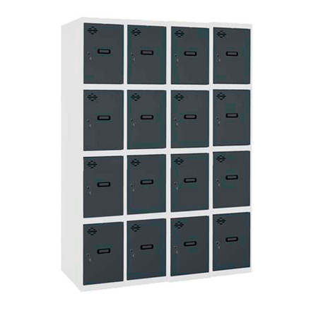 Vestiaire métallique monté 1800x1200x500 - Anthracite - SIMON RACK - 8425437107870