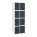 Vestiaire métallique monté 1800x800x500 - Bleu/Anthracite - SIMON RACK - 8425437107894