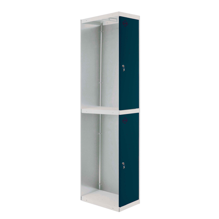 Vestiaire métallique 1800x300x500 - Bleu/Anthracite - SIMON RACK - 8425437108167