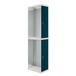 Vestiaire métallique 1800x300x500 - Bleu/Anthracite - SIMON RACK - 8425437108167