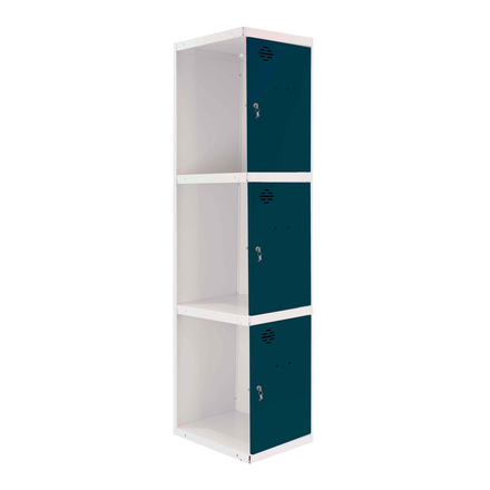 Vestiaire métallique 1800x300x500 - Bleu/Anthracite - SIMON RACK - 8425437108204