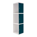 Vestiaire métallique 1800x300x500 - Bleu/Anthracite - SIMON RACK - 8425437108204