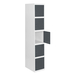 Vestiaire métallique 1800x400x500 - Bleu/Anthracite - SIMON RACK - 8425437108297