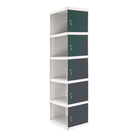 Vestiaire métallique 1800x400x500 - Bleu/Anthracite - SIMON RACK - 8425437108303