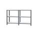 Rayonnage de bureau charge légère sans vis 1000x1800x300 - 3 niveaux Anthracite/Blanc - SIMON RACK - 8425437108600