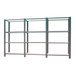 Rayonnage de bureau charge légère sans vis 1500x2700x300 - 4 niveaux Anthracite/Blanc - SIMON RACK - 8425437108754