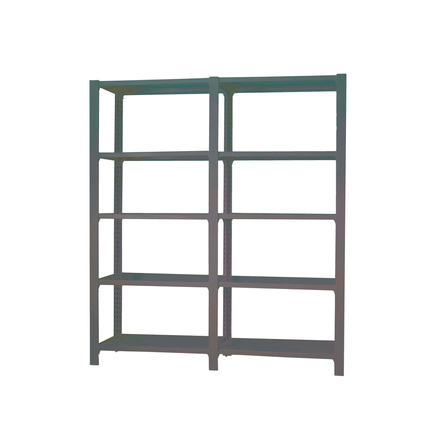 Rayonnage de bureau charge légère sans vis 2100x1800x300 - 5 niveaux Anthracite - SIMON RACK - 8425437108853