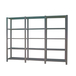 Rayonnage de bureau charge légère sans vis 2100x2700x300 - 5 niveaux Anthracite - SIMON RACK - 8425437108884
