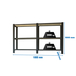Rayonnage de bureau charge légère sans vis 1000x1800x300 - 3 niveaux Anthracite/Blanc - SIMON RACK - 8425437108976