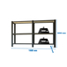 Rayonnage de bureau charge légère sans vis 1000x1800x400 - 3 niveaux Anthracite/Blanc - SIMON RACK - 8425437109034