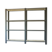 Rayonnage de bureau charge légère sans vis 1500x1800x300 - 4 niveaux Anthracite/Blanc - SIMON RACK - 8425437109096