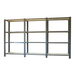 Rayonnage de bureau charge légère sans vis 1500x2700x300 - 4 niveaux Anthracite/Blanc - SIMON RACK - 8425437109126