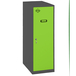 Vestiaire métallique monté 915x300x500 - Anthracite/Vert - SIMON RACK - 8425437117008