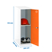 Vestiaire métallique monté 915x300x500 - Bleu/Orange - SIMON RACK - 8425437117268