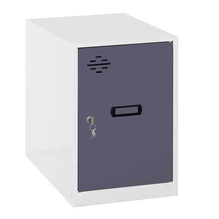 Vestiaire métallique 475x400x500 - Blanc/Anthracite - SIMON RACK - 8425437117602