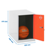 Vestiaire métallique 475x400x500 - Orange - SIMON RACK - 8425437117633