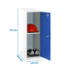 Vestiaire métallique monté 915x400x500 - Bleu - SIMON RACK - 8425437119149