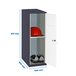 Vestiaire métallique 915x400x500 - Anthracite/Bleu - SIMON RACK - 8425437119293