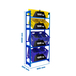 Rayonnage léger tri de bouteille sans vis 2000x800x300 - 4 niveaux Bleu - SIMON RACK - 8425437119507
