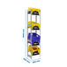 Rayonnage léger tri de bouteille sans vis 2000x400x300 - 4 niveaux Galvanisé - SIMON RACK - 8425437119521