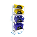 Rayonnage léger tri de bouteille sans vis 2000x800x300 - 4 niveaux Galvanisé - SIMON RACK - 8425437119538