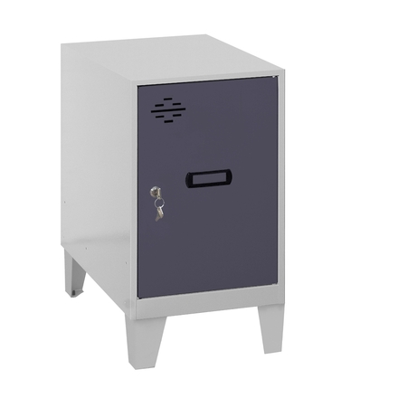 Vestiaire métallique monté 575x300x500 - Gris - SIMON RACK - 8425437119583