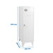 Vestiaire métallique 1015x300x500 - Blanc - SIMON RACK - 8425437120404