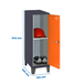 Vestiaire métallique monté 1015x300x500 - Anthracite/Orange - SIMON RACK - 8425437120565